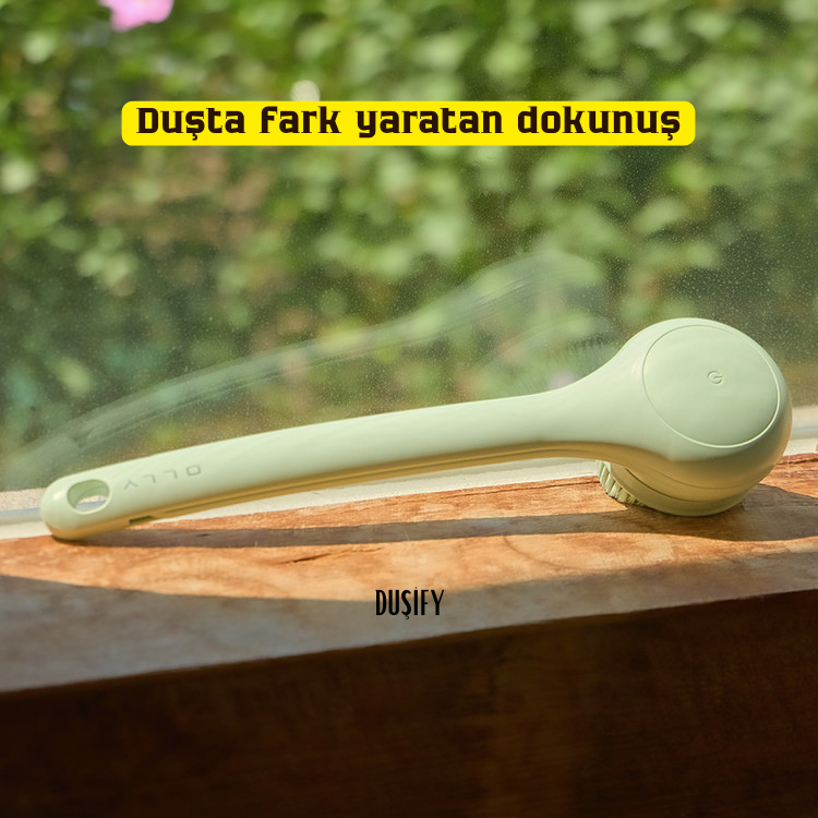 Elektrikli Uzatmalı Sırt & Vücut Temizleme Fırçası – Şarjlı, Su Geçirmez