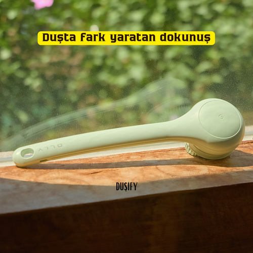 Elektrikli Uzatmalı Sırt & Vücut Temizleme Fırçası – Şarjlı, Su Geçirmez