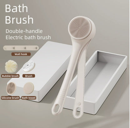 Elektrikli Uzatmalı Sırt & Vücut Temizleme Fırçası – Şarjlı, Su Geçirmez